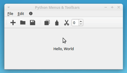PyQt Toolbar With Widgets