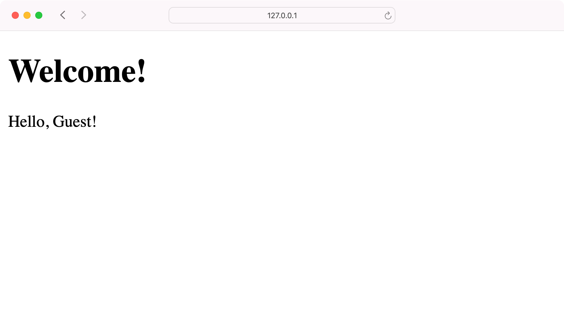 Dashboard for guests