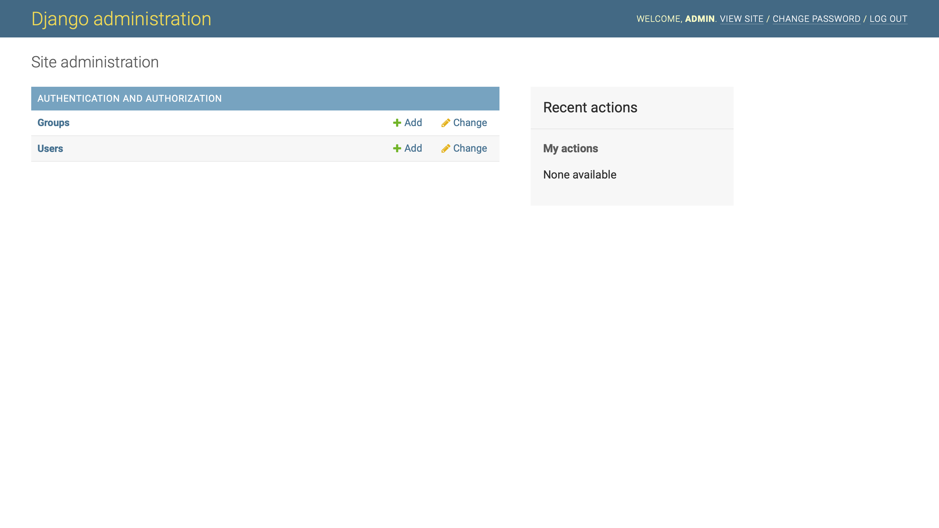 Django Admin dashboard view