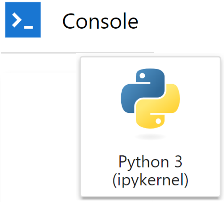 jupyterlab's code console button