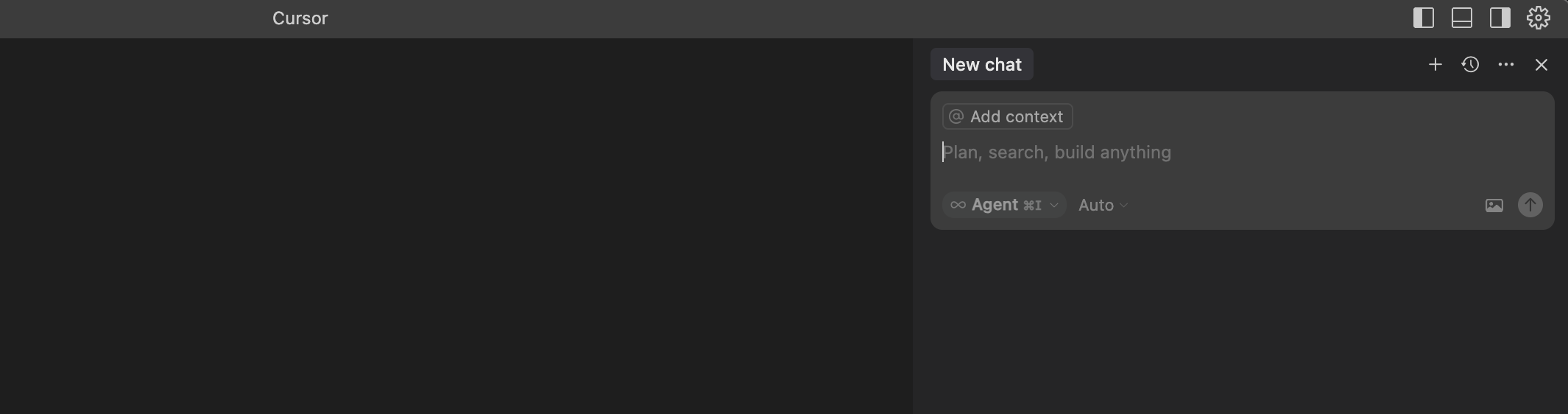 Cursor Open Chat Window