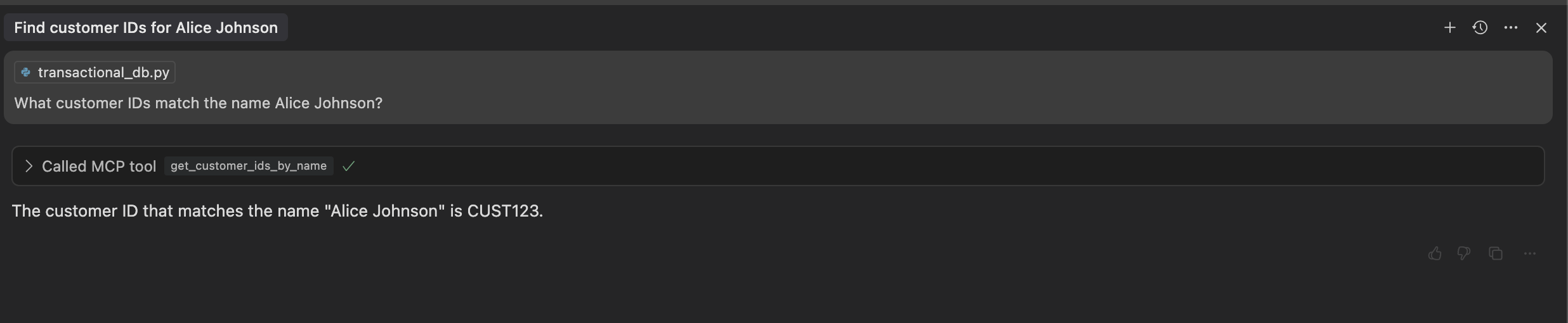 Answer first MCP question