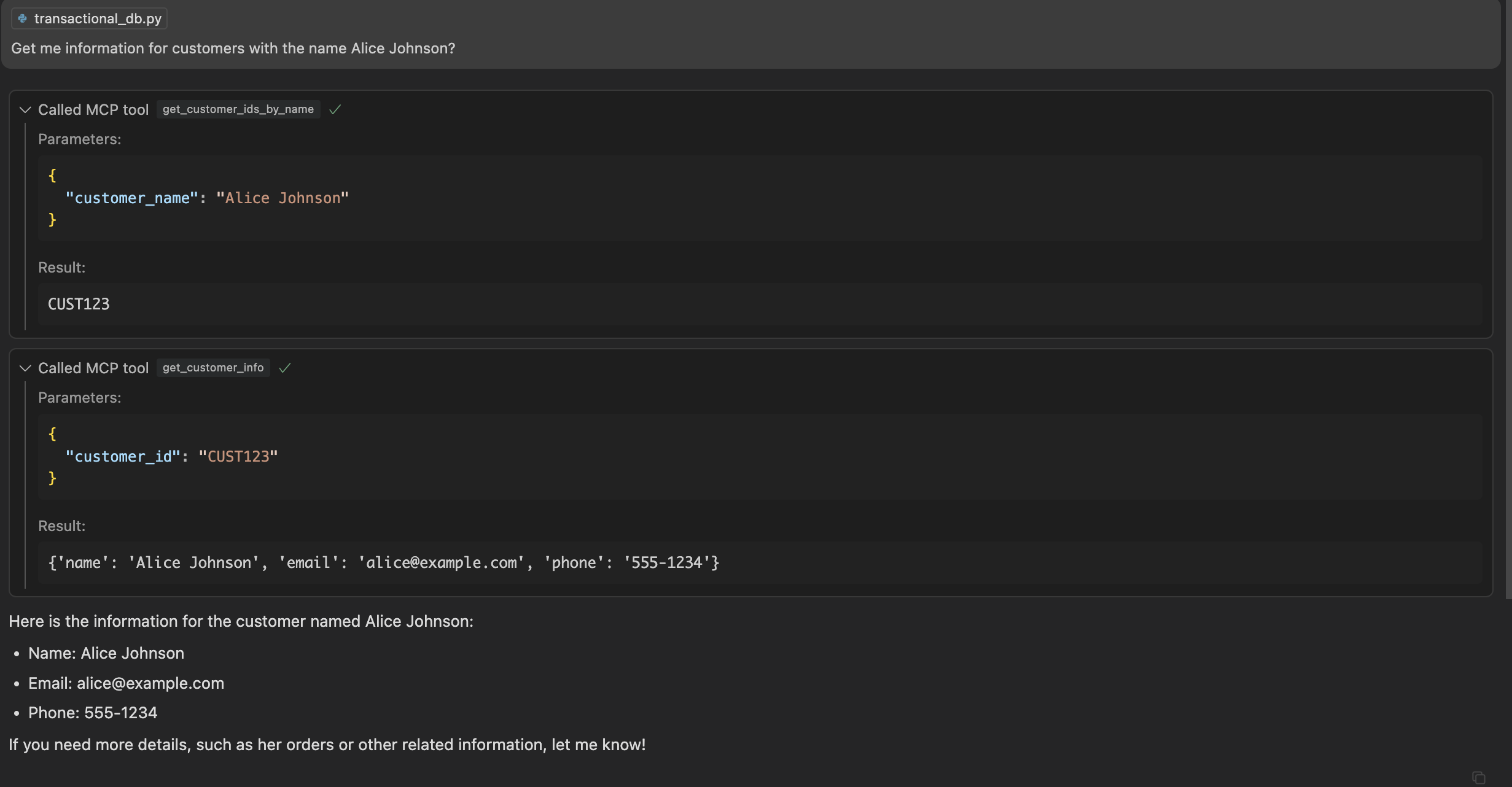 Cursor MCP Multi-Tool Call Info