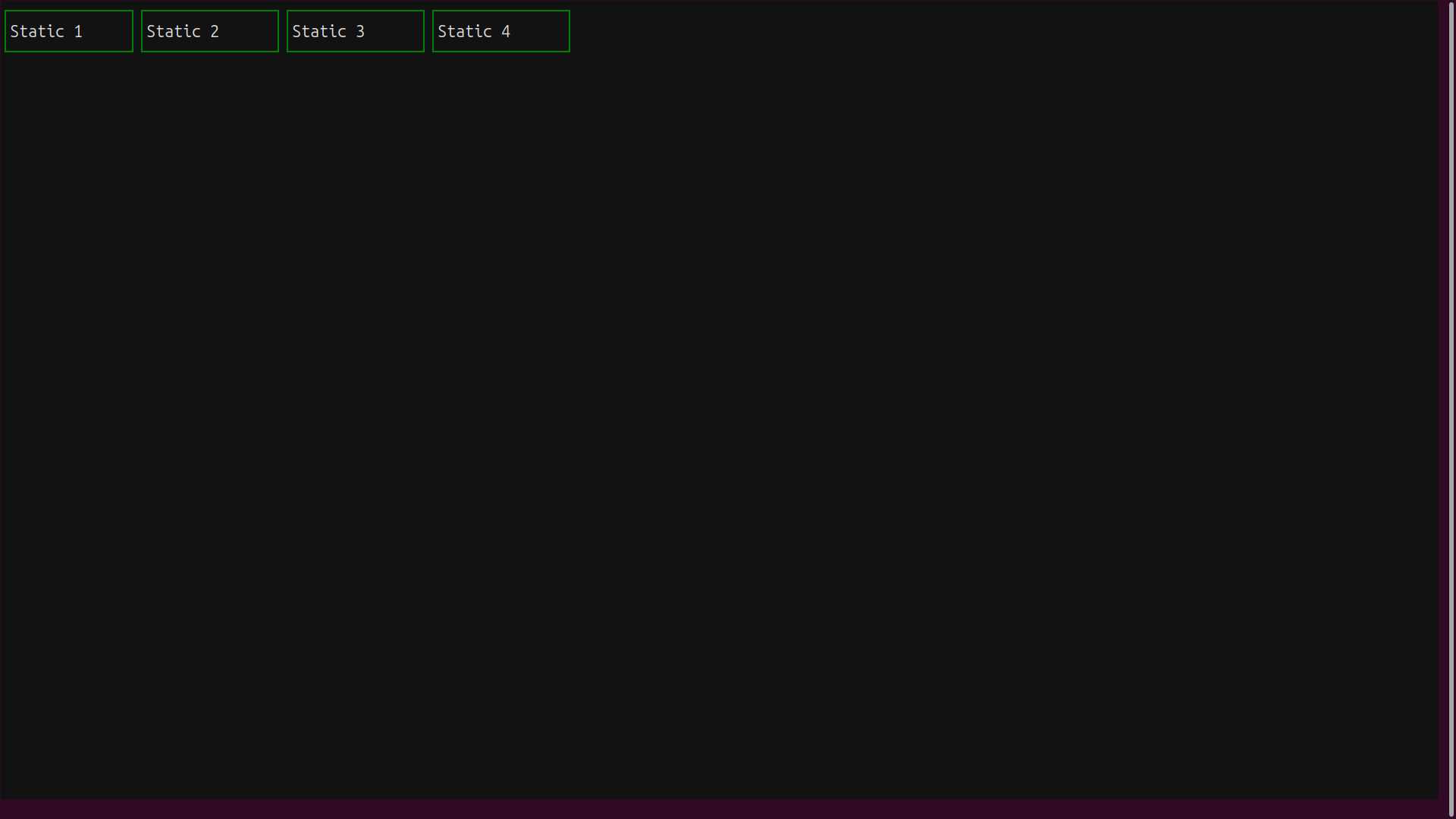 Textual Static widgets in a Horizontal layout